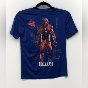 Buffalo Bills NFL Team Apparel T Shirt Size Medium 10/12 Youth Kids Boys Allen